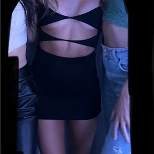 White Fox Boutique Black Backless Dress